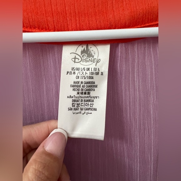 Disney Parks Cruise Line Colorful Rainbow Minnie Mouse Sheer Cover Up (Size L) - Picture 6 of 11